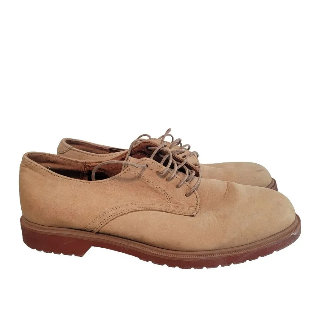 St. Johns Bay Mens‎ Leather Derby Oxford Tan Shoes Size 8.5